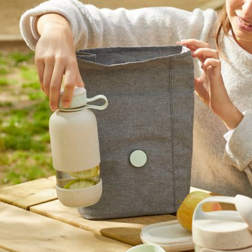 Szklana butelka na wodę 500 ml To Go Organic beige LEUKE