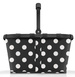 Koszyk carrybag frame dots white REISENTHEL