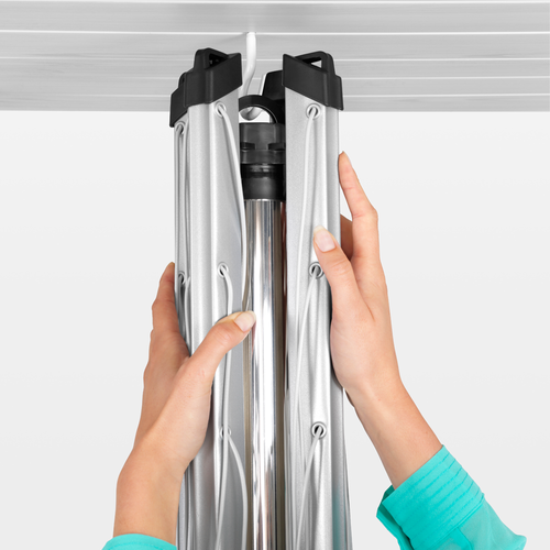 Suszarka ogrodowa Topspinner 40m (mocowanie do gruntu) Szary Metaliczny BRABANTIA