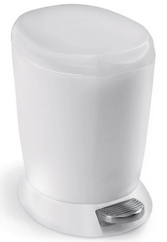 Kosz na śmieci 6l pedałowy biały SIMPLEHUMAN