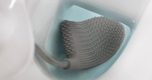 Szczotka do toalet z przestrzenią na detergenty Flex szara JOSEPH JOSEPH