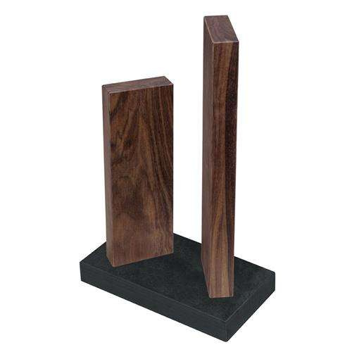 Magnetyczny stojak na 4 noże orzech + granit KAI