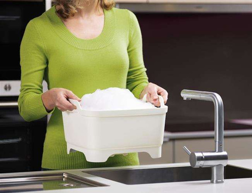 Miska z odpływem Wash&Drain szara JOSEPH JOSEPH