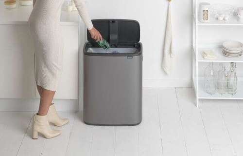 Kosz Bo Touch Bin 60l platynowy BRABANTIA