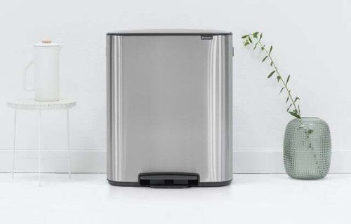 Kosz Bo Pedal Bin 2x30l stal matowa FPP BRABANTIA 