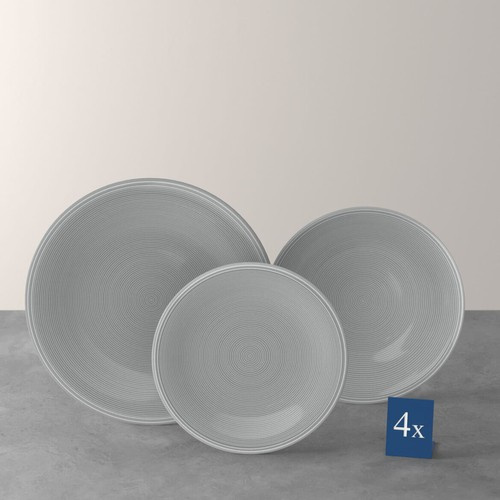 Zestaw talerzy 12el. (dla 4 osób) Color Loop Stone VILLEROY BOCH