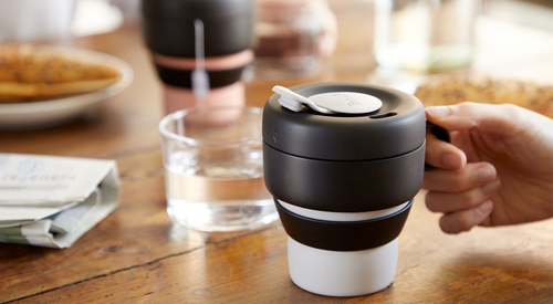 Kubek składany 350ml Mug To Go szary LEKUE