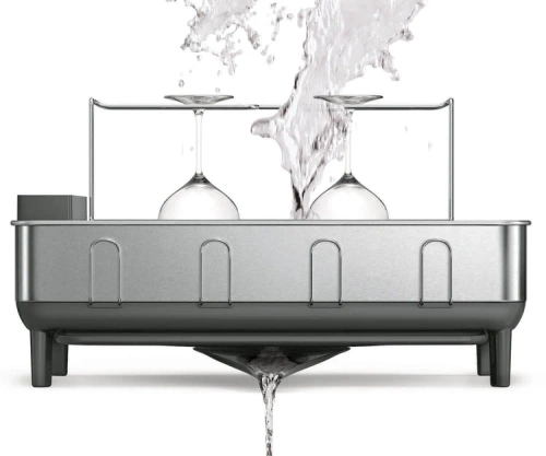 Suszarka do naczyń steel frame dishrack matte black SIMPLEHUMAN