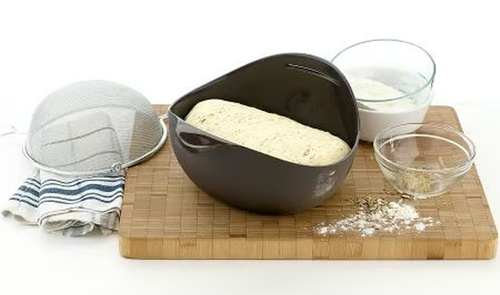 Forma do wyrabiania i pieczenia chleba M silikonowa brązowa LEKUE