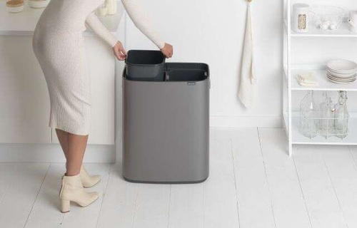 Kosz Bo Touch Bin 2x30 l platynowy BRABANTIA