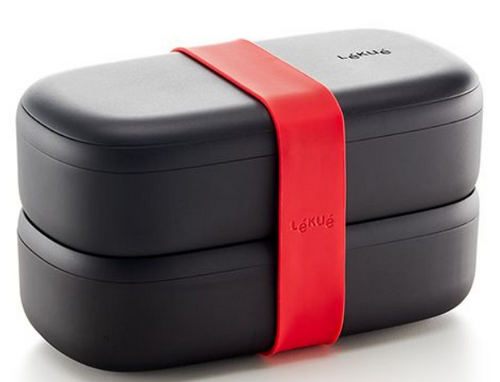 LunchBox To Go 2x500 ml czarny edycja limitowana LEKUE