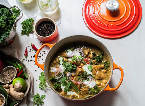 Brytfanna żeliwna okrągła 24 cm płomienna LE CREUSET