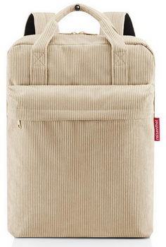 Plecak allday backpack M cord sand REISENTHEL