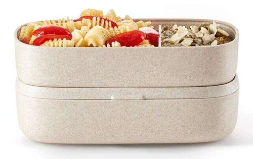 LunchBox To Go Organic 2x500 ml beige LEKUE