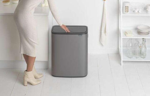 Kosz Bo Touch Bin 2x30 l platynowy BRABANTIA