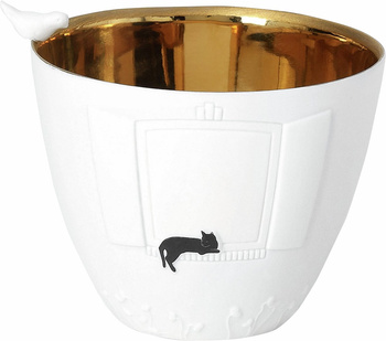 Lampion na tealight 7 cm Cat Visit RAEDER