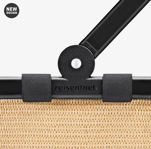 Koszyk carrybag raffia black REISENTHEL