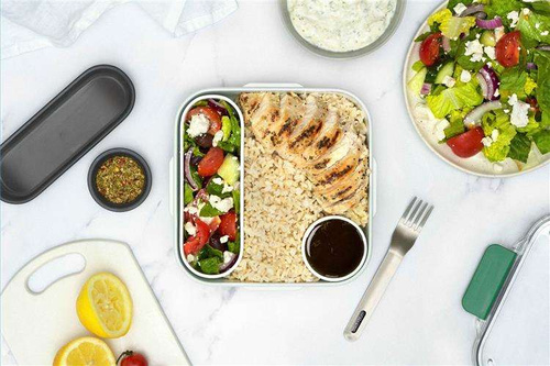Lunch box kwadratowy morski BLACK+BLUM