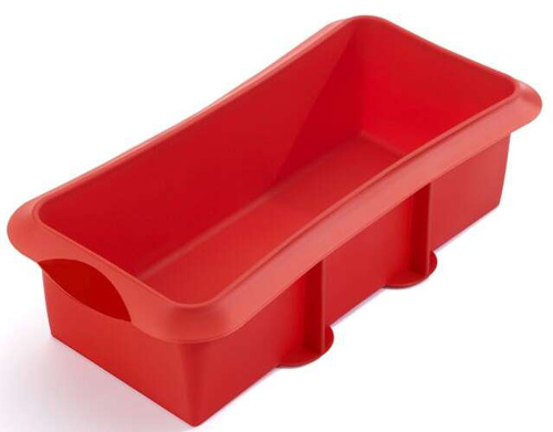 Prostokątna, silikonowa forma do ciasta 28cm czerwona LEKUE