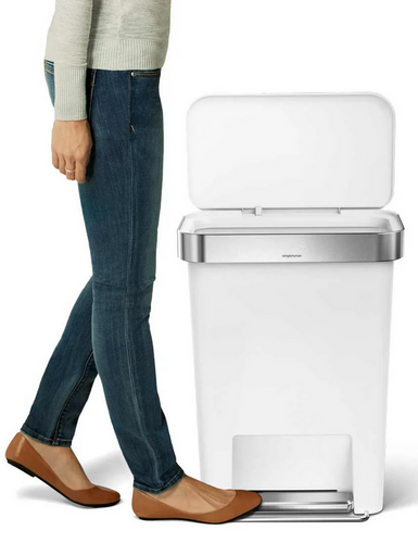 Kosz na śmieci 45l Liner Pocket biały SIMPLEHUMAN