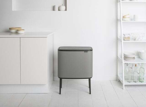 Kosz BO Touch Bin 36l Mineral Concrete Grey BRABANTIA 