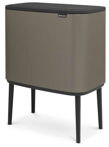 Kosz BO Touch Bin 3  x 11l platynowy  BRABANTIA 