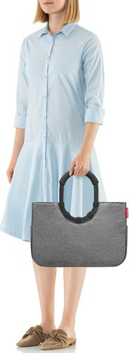 Torba loopshopper M frame twist silver REISENTHEL