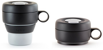 Kubek składany 350ml Mug To Go szary LEKUE