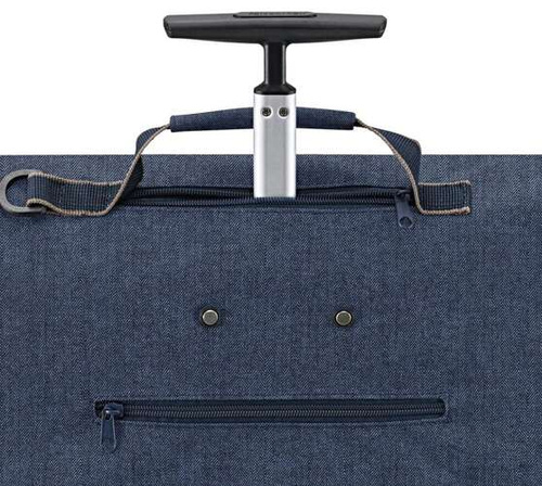 Wózek trolley M herringbone dark blue REISENTHEL
