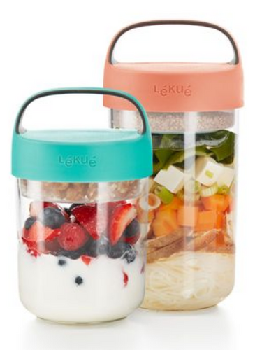 Pojemnik Jar To Go 600 ml turquoise LEKUE