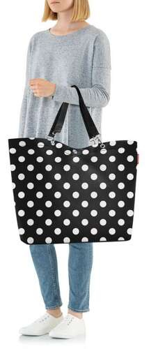 Torba shopper XL dots white REISENTHEL