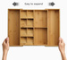 Organizer na sztućce rozsuwany DrawerStore™ Bamboo Expanding JOSEPH JOSEPH