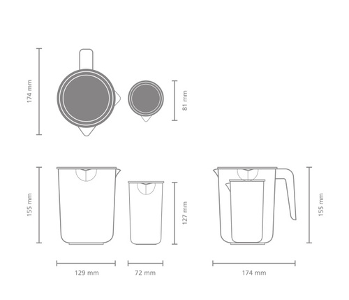 Miarki kuchenne 2 szt. Tasty+ BRABANTIA