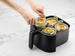 Zestaw 4 form szklanych okrągłych do Air Fryer LEKUE