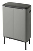 Kosz BO Touch Bin Hi 2x30 l  Mineral Concrete Grey BRABANTIA