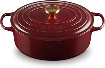 Owalna brytfanna żeliwna 31 cm Garnet LE CREUSET
