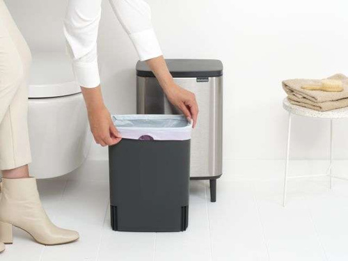 Kosz 12l Bo Hi Matt Steel Fingerprint Proof BRABANTIA