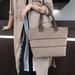 Torba shopper e1 herringbone mokka REISENTHEL