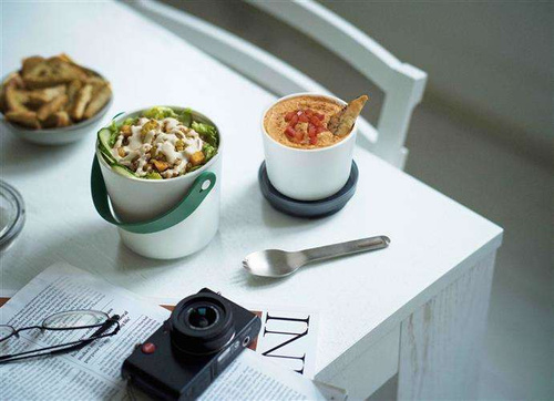 Pojemnik Lunch Pot oliwkowy BLACK+BLUM