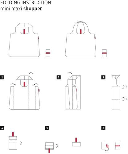 Siatka mini maxi shopper dots white REISENTHEL