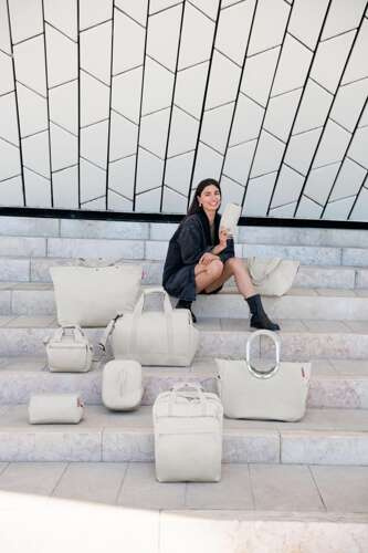 Torba shopper XL herringbone sand REISENTHEL