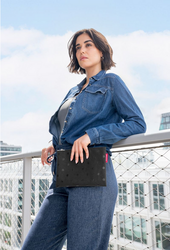 Zestaw shopper e1 + case 1 set #1 glossy dots black REISENTHEL