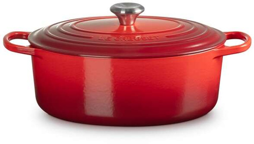 Brytfanna żeliwna owalna 31cm wiśniowa LE CREUSET