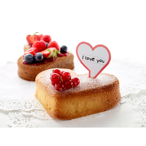 Forma do pieczenia w formie serca silikonowa czerwona LEKUE 