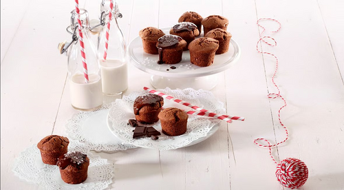 Forma na mini muffiny (11 sztuk) silikonowa czarna LEKUE