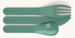 Sztućce podróżne Pocket Color green forest MONBENTO