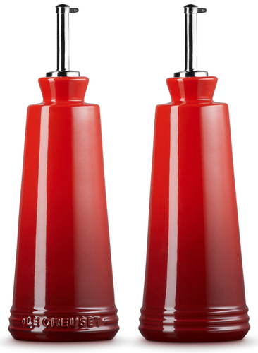 Zestaw do oliwy i octu wiśniowy LE CREUSET