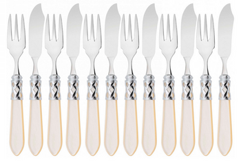 Zestaw sztuśców do ryb 12cz. (dla 6 osób) Aladdin ivory BUGATTI