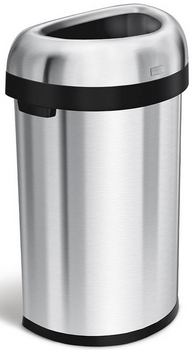 Kosz na śmieci 60l Semi-round open bin matowy SIMPLEHUMAN