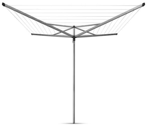 Suszarka ogrodowa Essential 50m (mocowanie do gruntu) Szary Metaliczny BRABANTIA